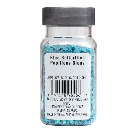 12 Pack: Blue Butterflies Specialty Glitter by Recollections™
